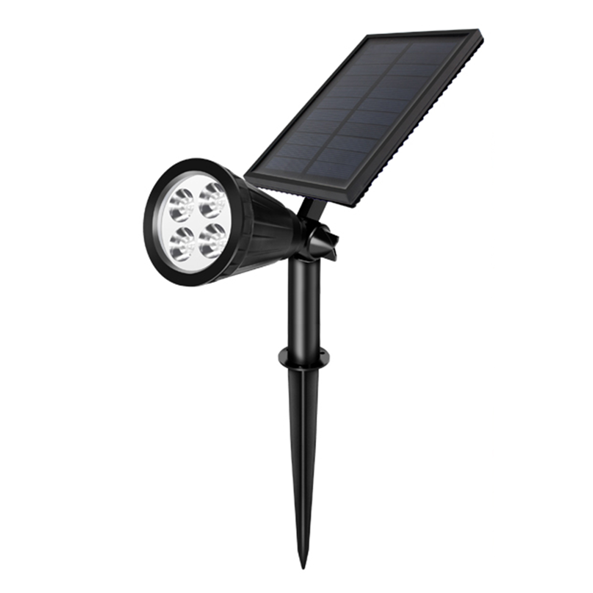 RGB 4LED Solar Spot Lights ກາງແຈ້ງສໍາລັບແສງສະຫວ່າງສວນກັນນ້ໍາ