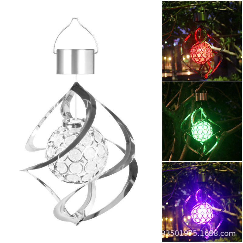 ແສງຕາເວັນ Openwork Wind rotating light