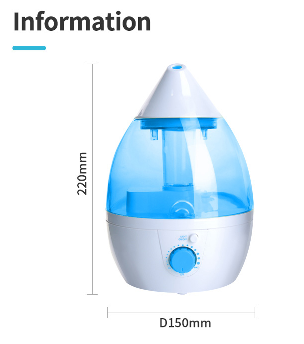 Ultrasonic Cool Mist Humidifier ສໍາລັບເຮືອນ